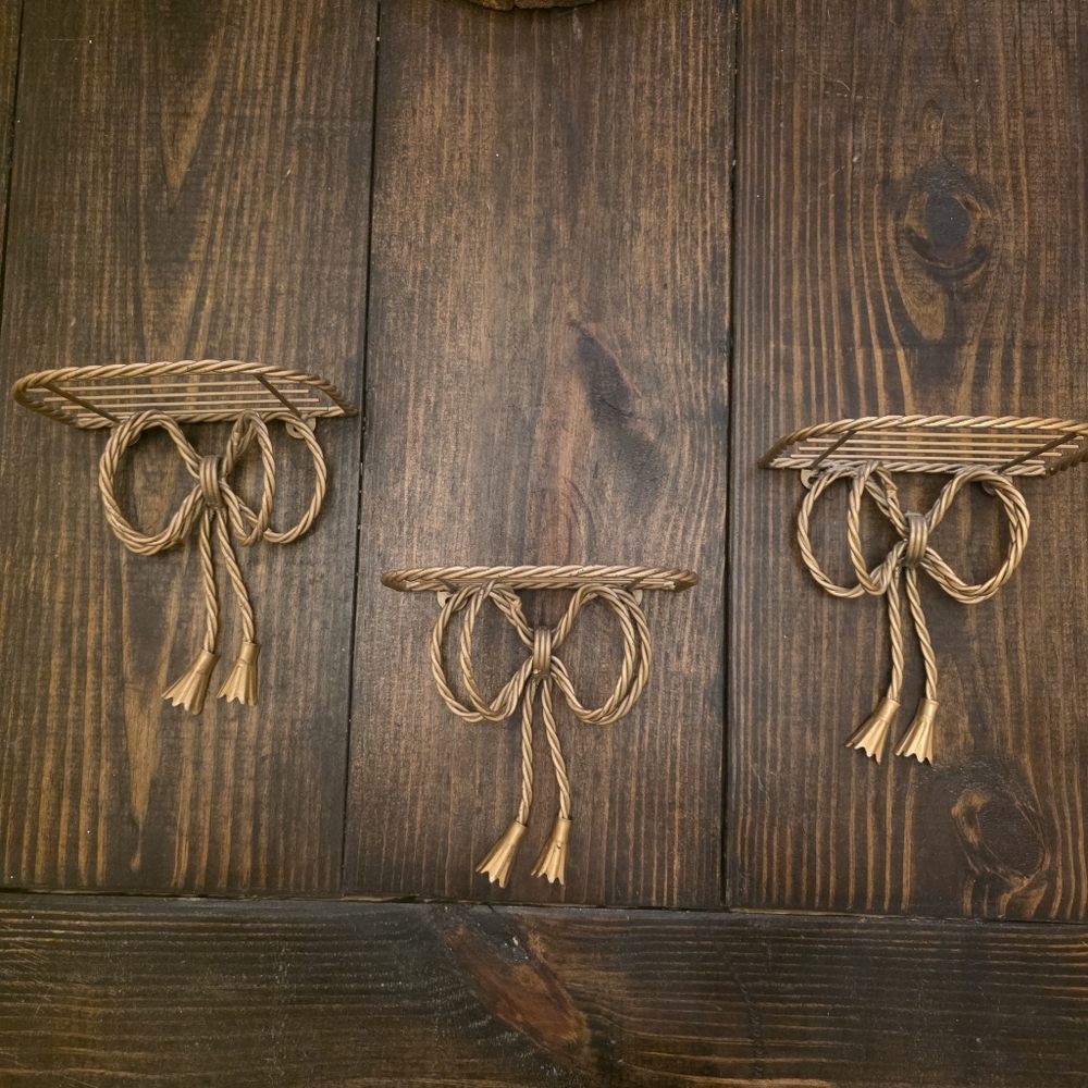 Elegant Gold Wall Shelf